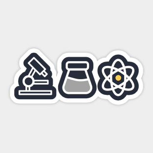 Mini Retro Vintage Geek Science Sticker